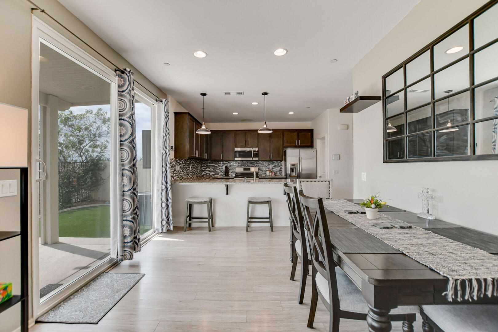 View of Kitchen From The Living Room